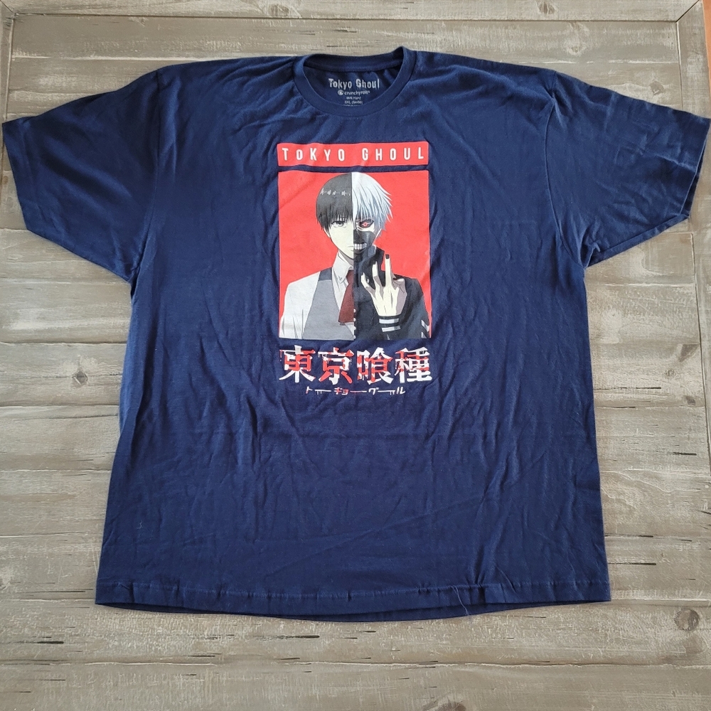 Crunchyroll Tokyo‎ Ghoul T-Shirt Men's Size 3XL Anime Blue